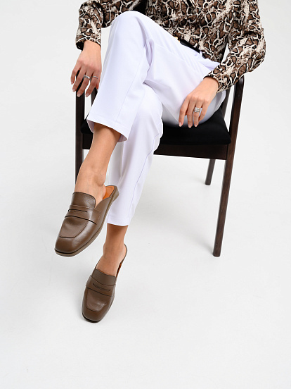 картинка Мюли ED'ART 1072.подиум205'br. Коричневый от интернет магазина