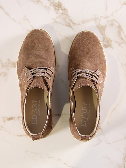 картинка Ботинки ED'ART 309.rose'be.Серо-коричневая замша от интернет магазина