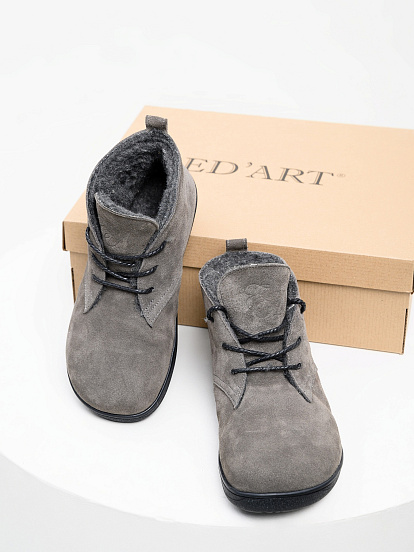 картинка Босоногие ботинки  ED'ART 208.NATA'bl. Серый замок замша от интернет магазина