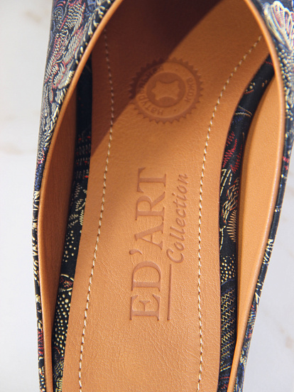 картинка Мюли ED'ART 1007.тунит205'bl. Черный феникс от интернет магазина