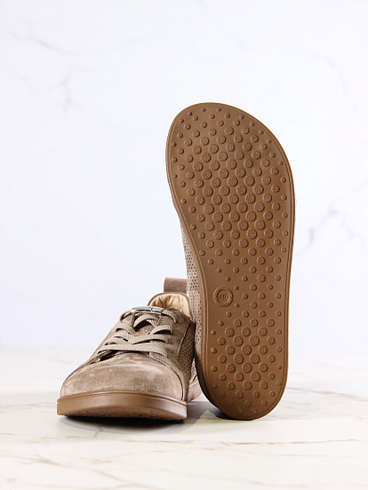 картинка Кеды босоногие ED'ART 164.Р.асти'br.Велюр санд от интернет магазина