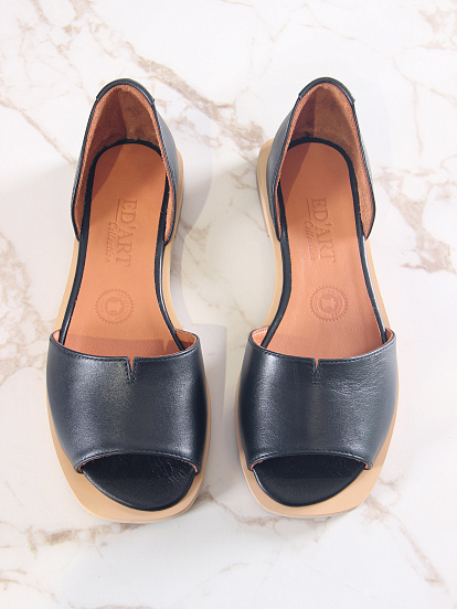 картинка Босоножки ED'ART 1024.110z'be. Черный+бежевый от интернет магазина