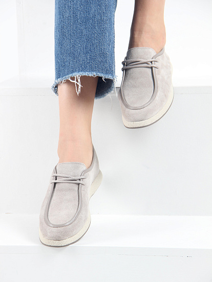 картинка Мокасины ED'ART 191.1607'be. каменный замша от интернет магазина