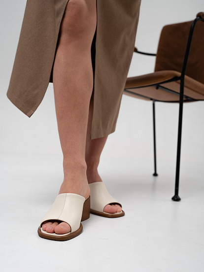 картинка Босоножки ED'ART 4012.23663'br. Бежевый+ коричневый от интернет магазина