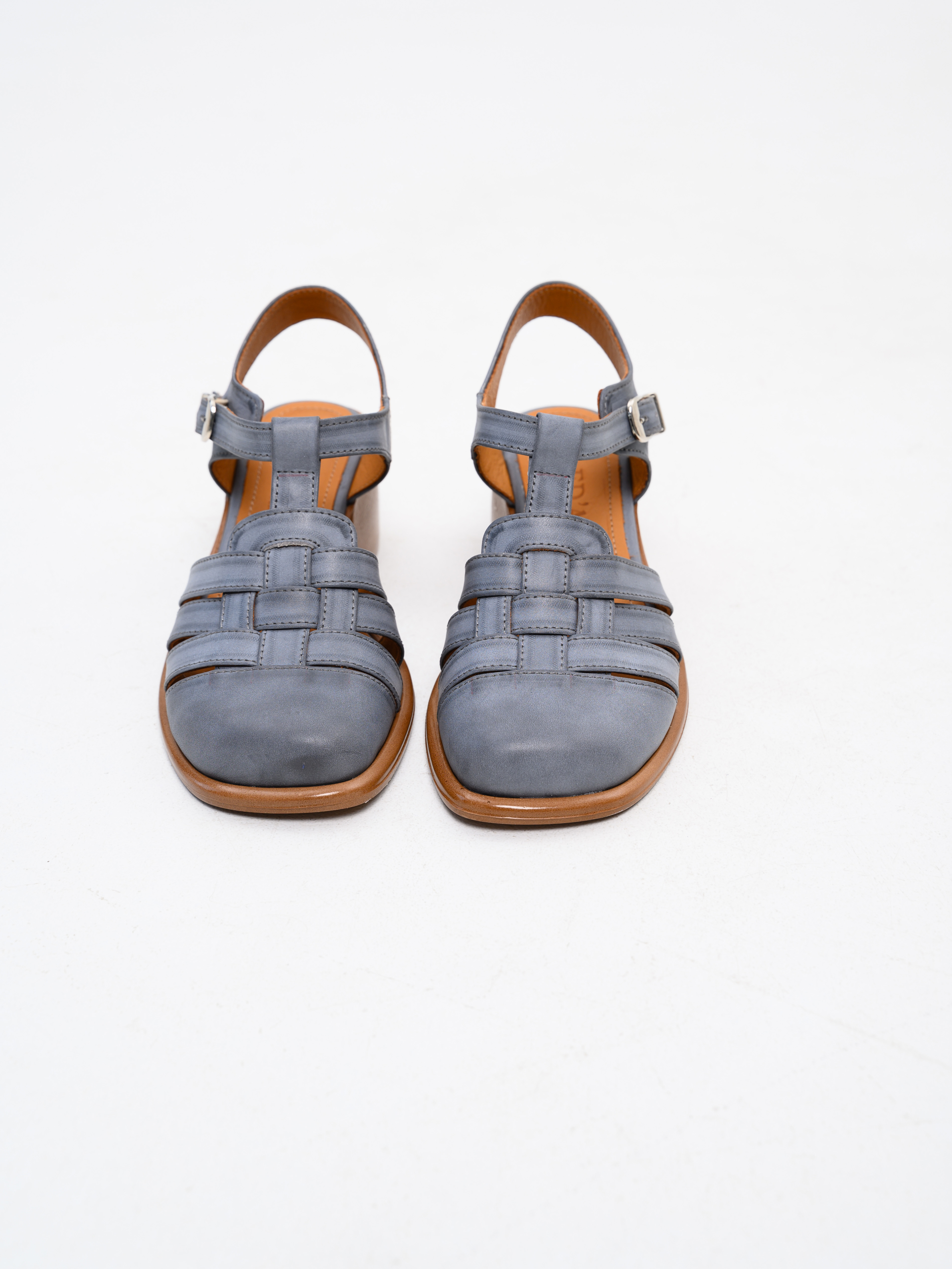 картинка Босоножки ED'ART 5035.23663'bе. Вакса серая +коричневый от интернет магазина