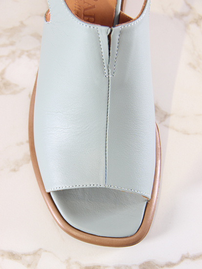 картинка Босоножки ED'ART 4013.23663'bе. Авокадо лион+коричневый от интернет магазина