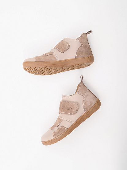 картинка Босоногие ботинки  ED'ART 206.NATA'br.Визон+капучино замша от интернет магазина