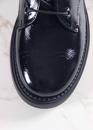 картинка Туфли полуботинки ED'ART 105.2693.bl. Черный наплак от интернет магазина