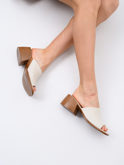 картинка Босоножки ED'ART 4012.23663'br. Бежевый+ коричневый от интернет магазина