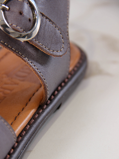 картинка Босоножки ED'ART 1035.подиум178'br.Вакса коричневый от интернет магазина