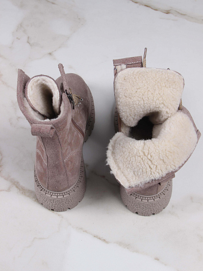 картинка Ботинки ED'ART 327.asteria.ka капучино замш от интернет магазина