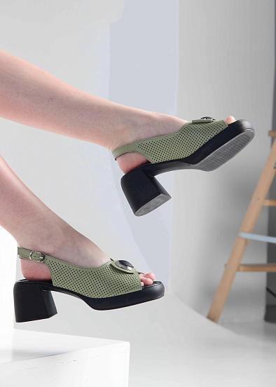 картинка Босоножки ED'ART 5030.Р.24191'bl.Авокадо  от интернет магазина