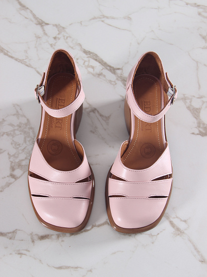 картинка Босоножки ED'ART 5032.23663'be. Розовый +коричневый от интернет магазина