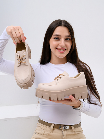 картинка Туфли полуботинки ED'ART 202.90200'ca.Бежевый стар пудра от интернет магазина