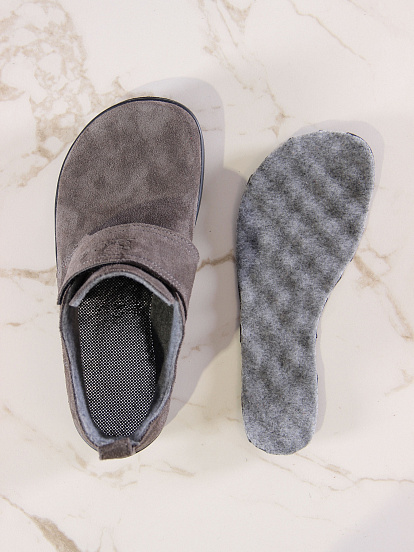 картинка Босоногие ботинки  ED'ART 209.NATA'bl.Серый замок замша от интернет магазина