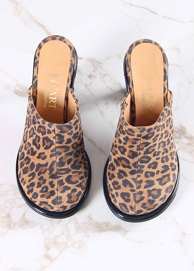 картинка Сабо ED'ART 6112.PODYUM133'bl. коричневый леопард от интернет магазина