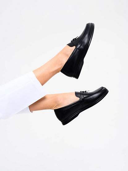 картинка Лоферы  ED'ART 170.2614'bl. Черный от интернет магазина