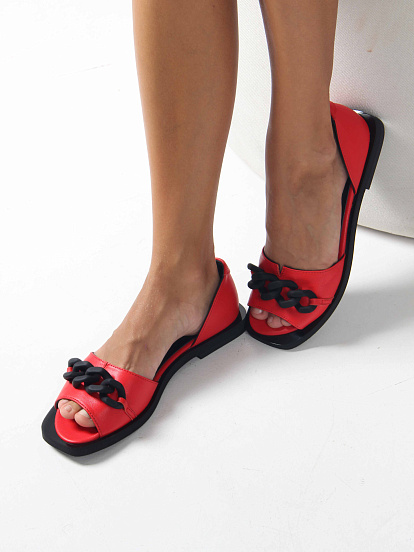 картинка Босоножки ED'ART 1024z.110Z'bl. Красный от интернет магазина