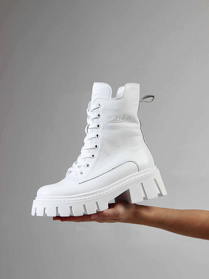 картинка Ботинки ED'ART 346.чанки'w. Белый бартон от интернет магазина